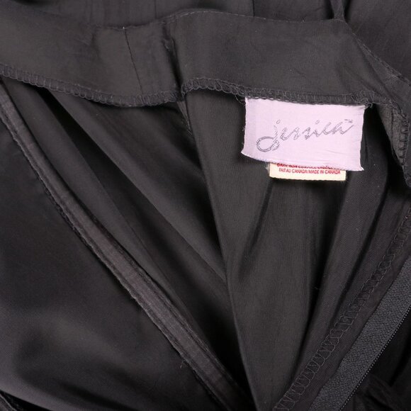 Vintage Jessica Satin Acetate Midi Dress Sweetheart Neckline Spaghetti Straps - Picture 7 of 10